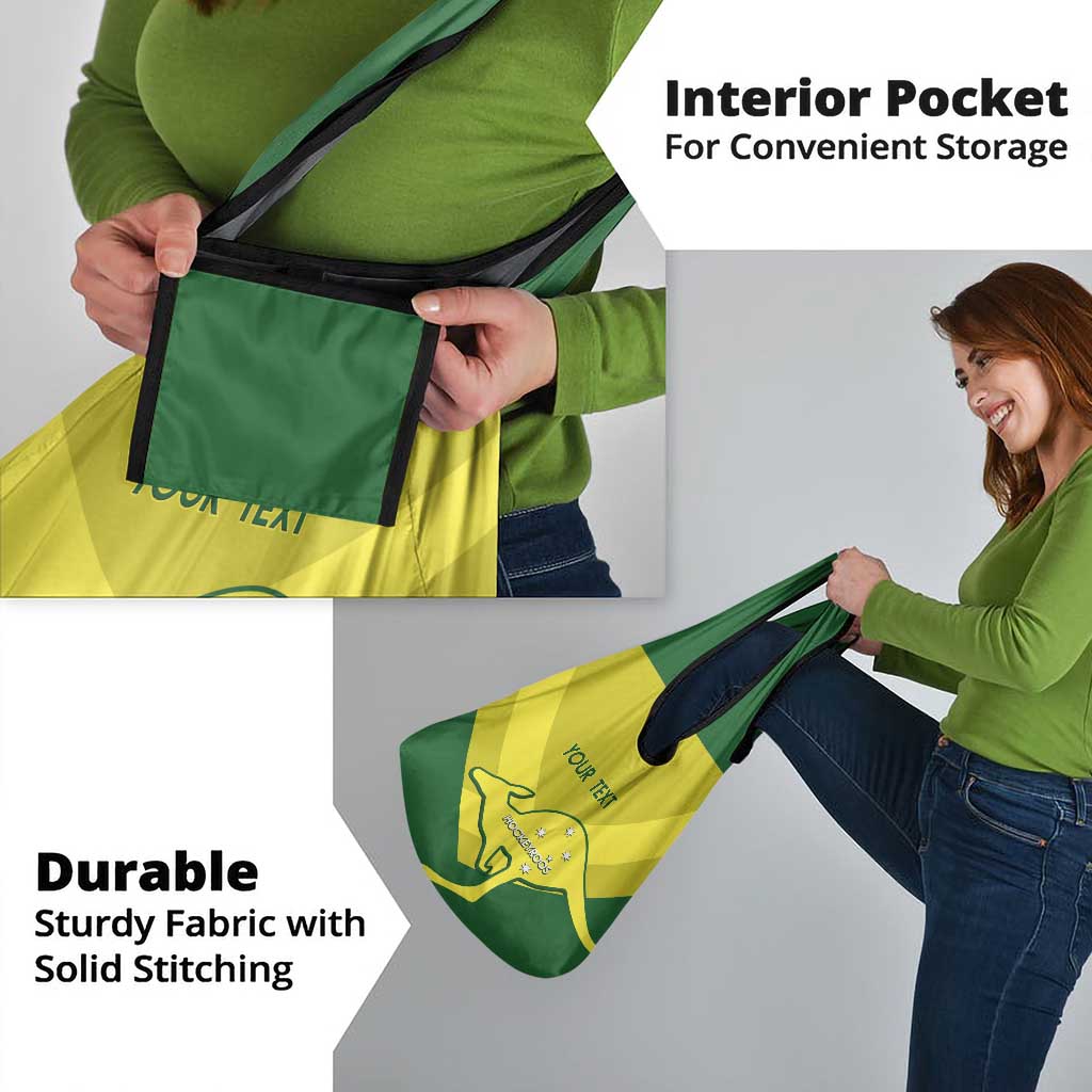 Custom Australia Field Hockey Grocery Bag Go Champions Hockeyroos National Color