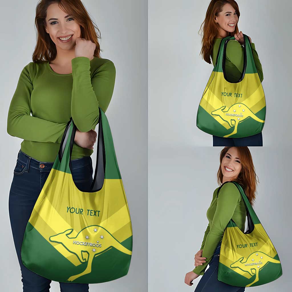 Custom Australia Field Hockey Grocery Bag Go Champions Hockeyroos National Color