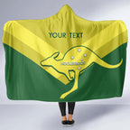 Custom Australia Field Hockey Hooded Blanket Go Champions Hockeyroos National Color