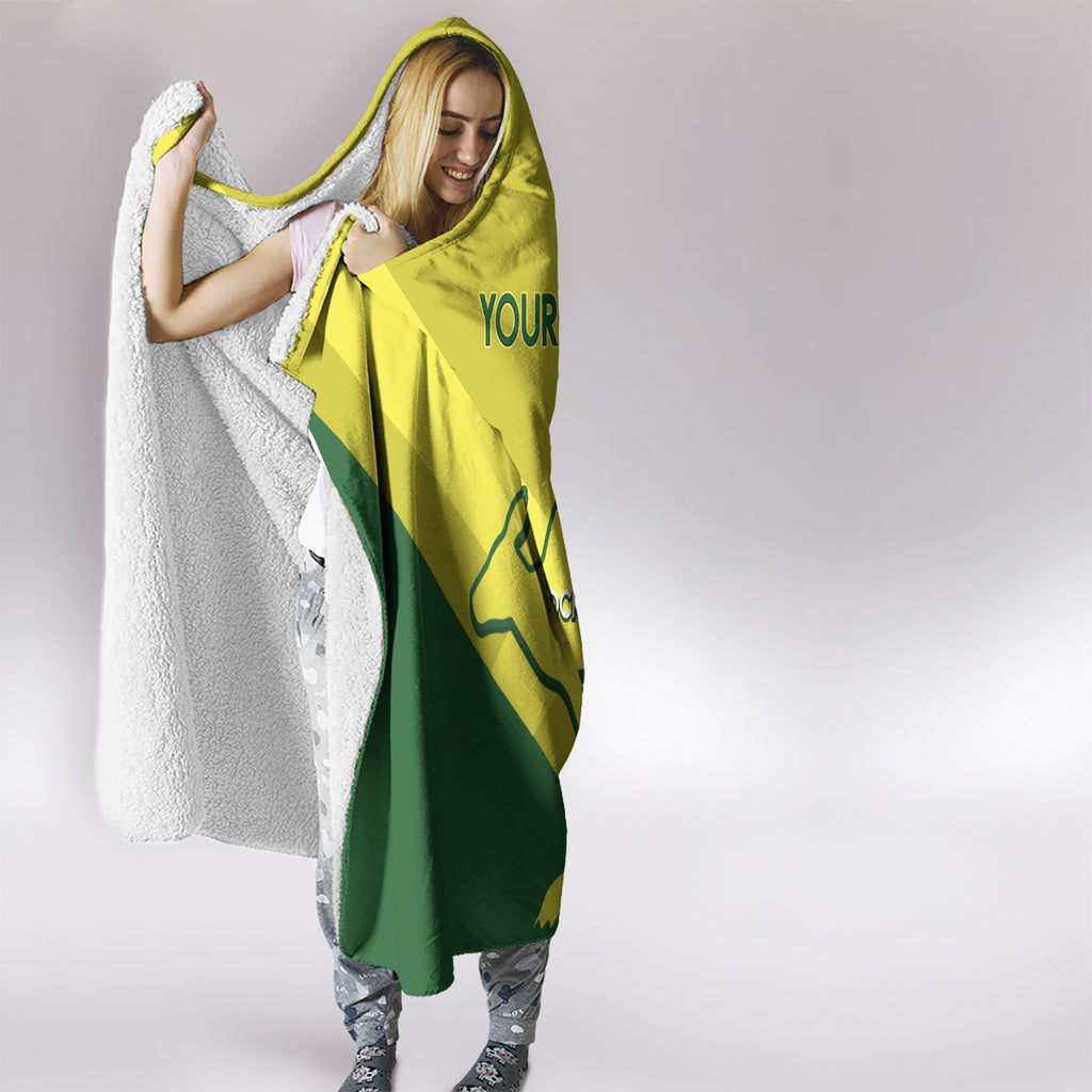 Custom Australia Field Hockey Hooded Blanket Go Champions Hockeyroos National Color