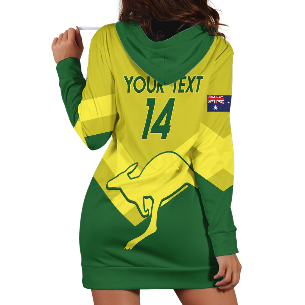 Custom Australia Field Hockey Hoodie Dress Go Champions Hockeyroos National Color