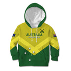 Custom Australia Field Hockey Kid Hoodie Go Champions Hockeyroos National Color
