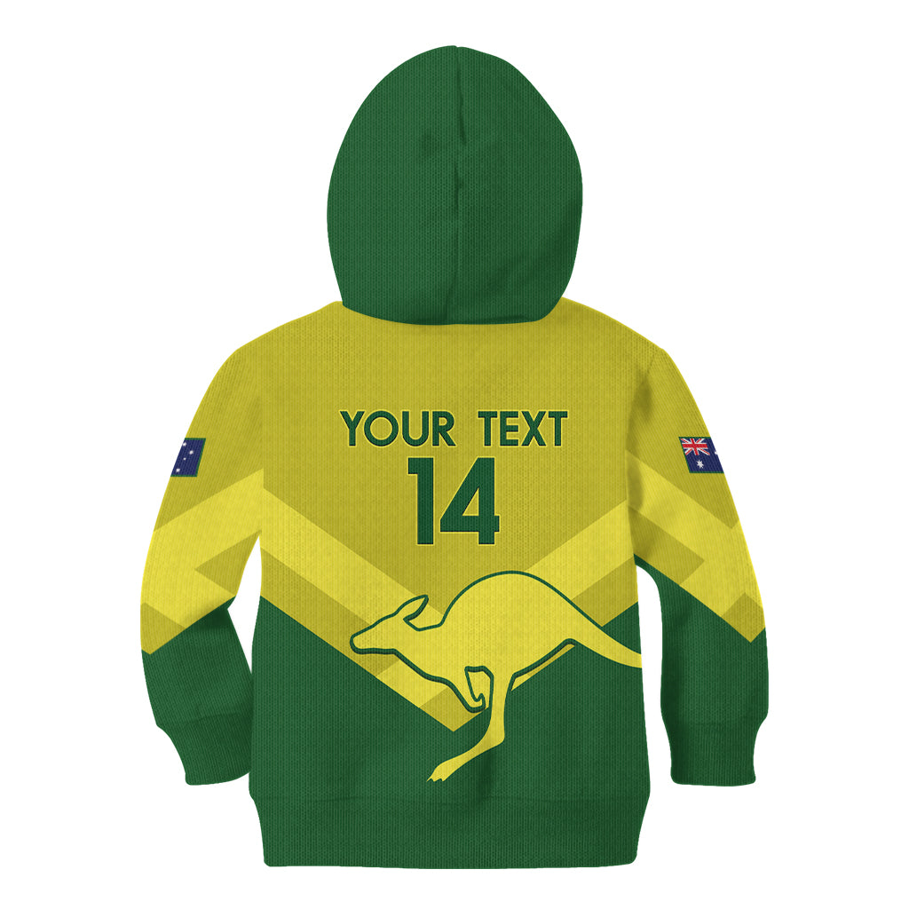 Custom Australia Field Hockey Kid Hoodie Go Champions Hockeyroos National Color