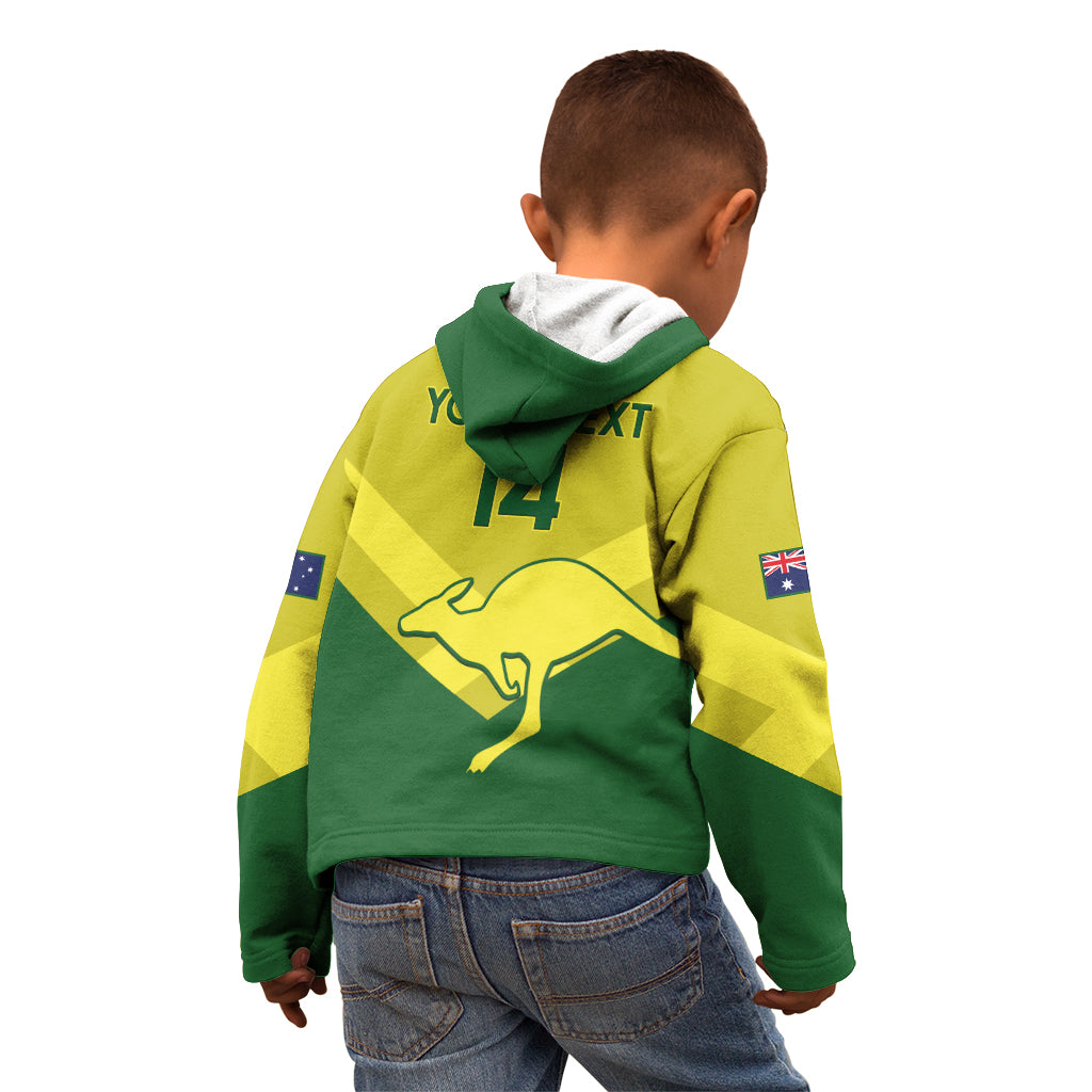 Custom Australia Field Hockey Kid Hoodie Go Champions Hockeyroos National Color