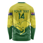 Custom Australia Field Hockey Long Sleeve Shirt Go Champions Hockeyroos National Color