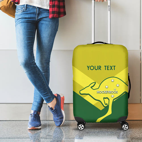 Custom Australia Field Hockey Luggage Cover Go Champions Hockeyroos National Color