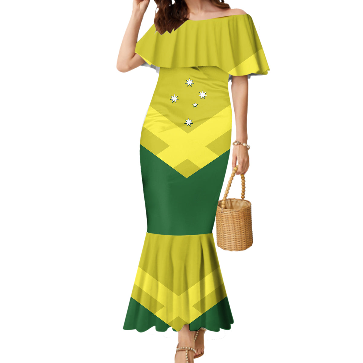 Custom Australia Field Hockey Mermaid Dress Go Champions Hockeyroos National Color