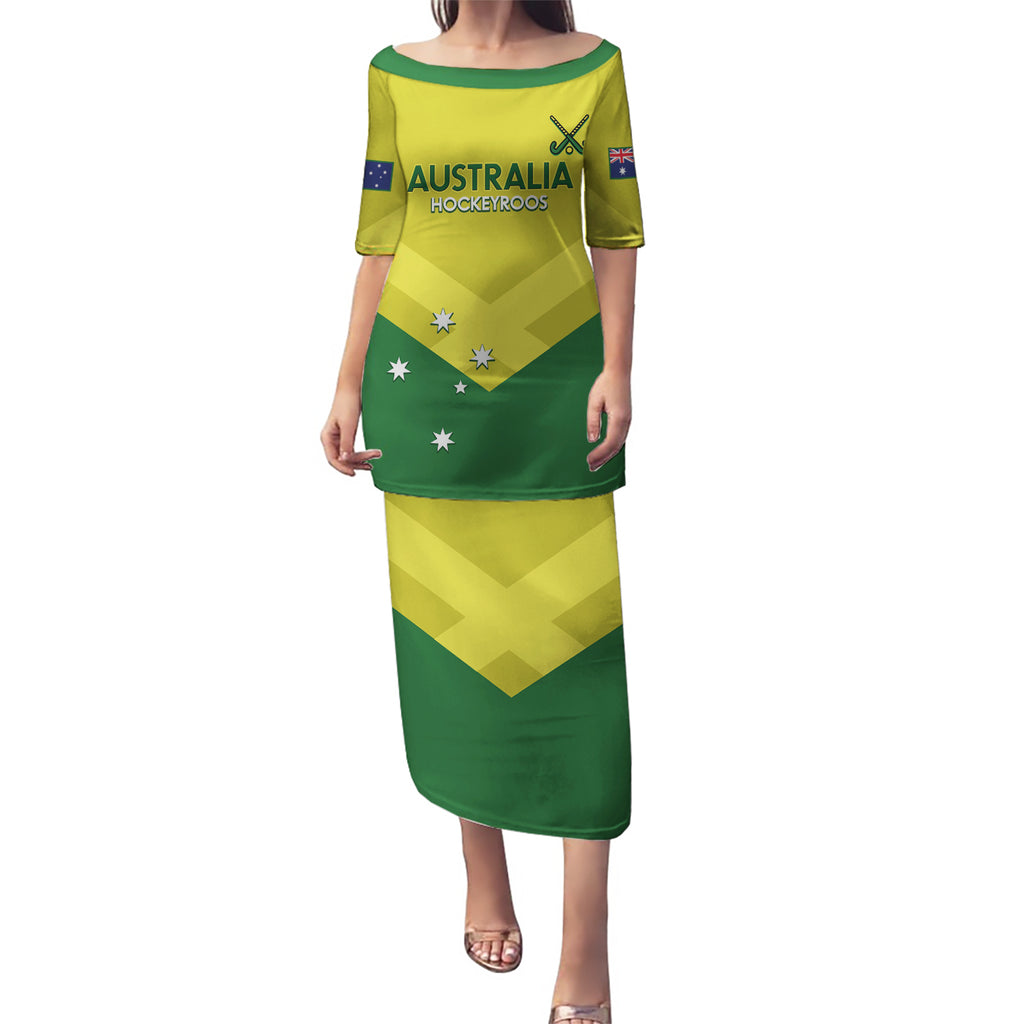 Custom Australia Field Hockey Puletasi Go Champions Hockeyroos National Color