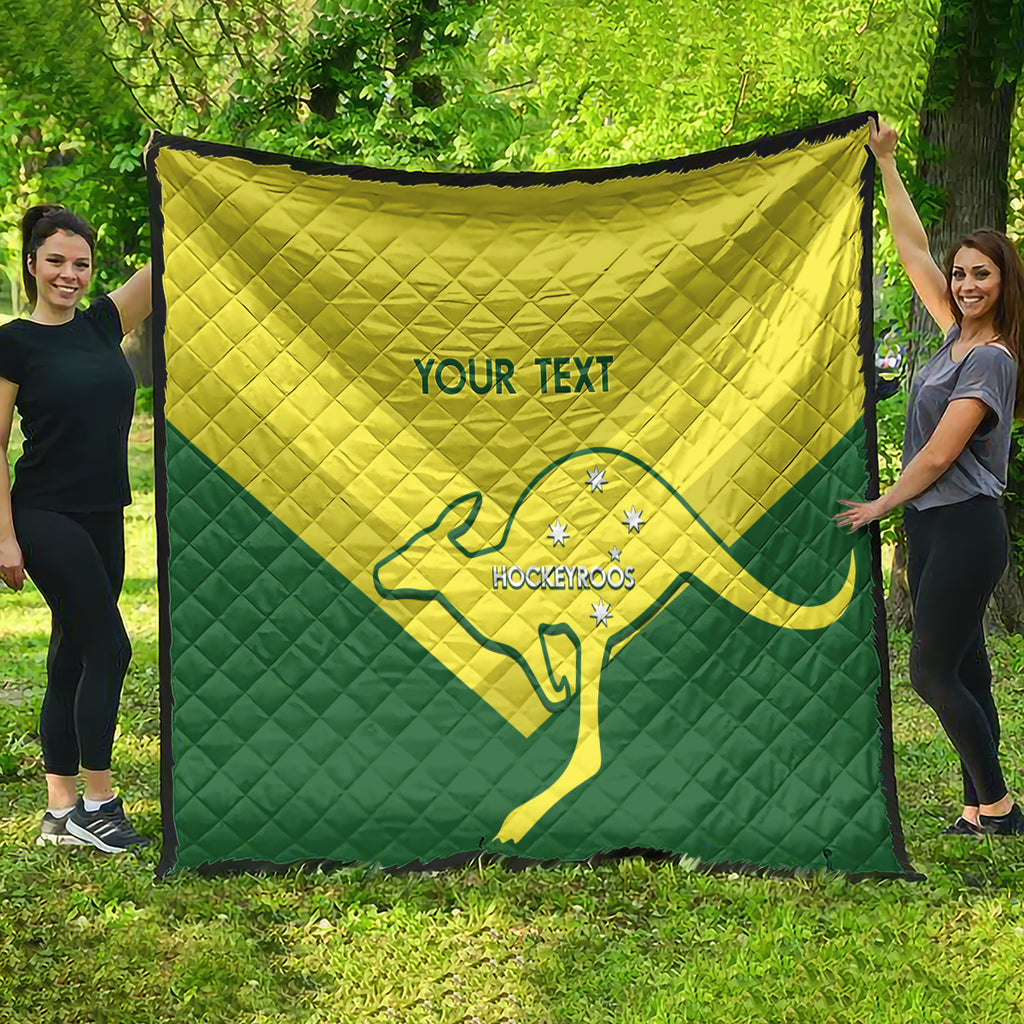 Custom Australia Field Hockey Quilt Go Champions Hockeyroos National Color