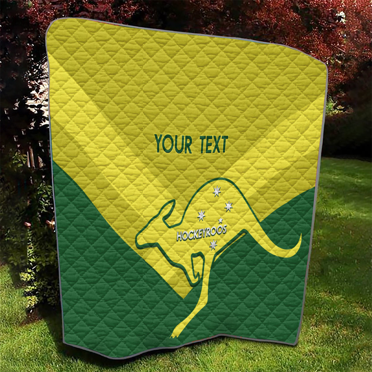 Custom Australia Field Hockey Quilt Go Champions Hockeyroos National Color