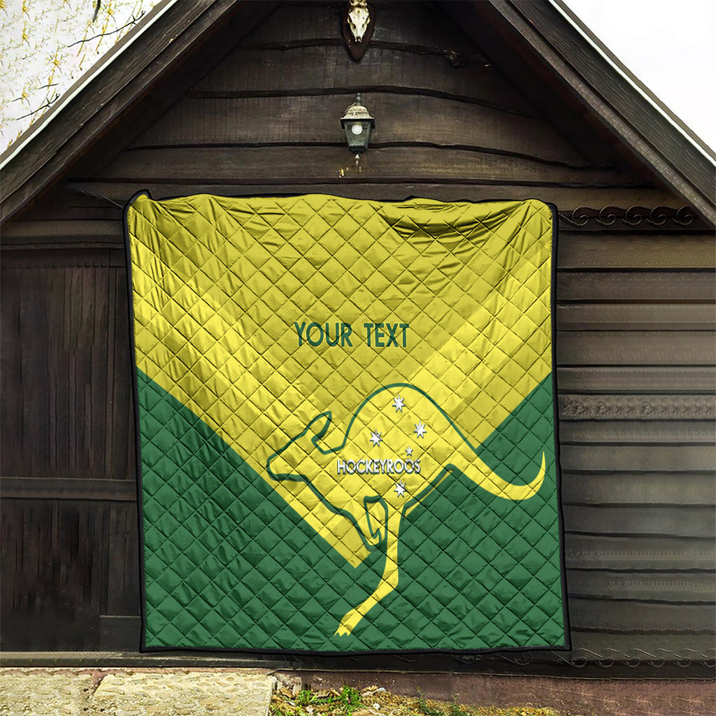 Custom Australia Field Hockey Quilt Go Champions Hockeyroos National Color