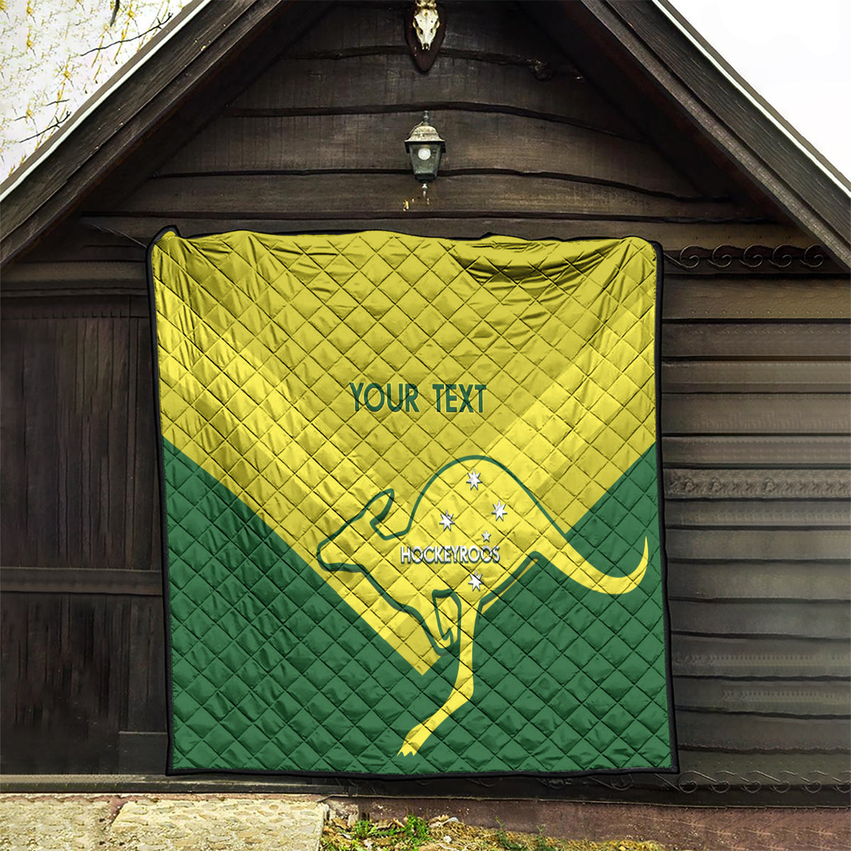 Custom Australia Field Hockey Quilt Go Champions Hockeyroos National Color