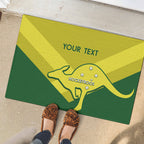Custom Australia Field Hockey Rubber Doormat Go Champions Hockeyroos National Color