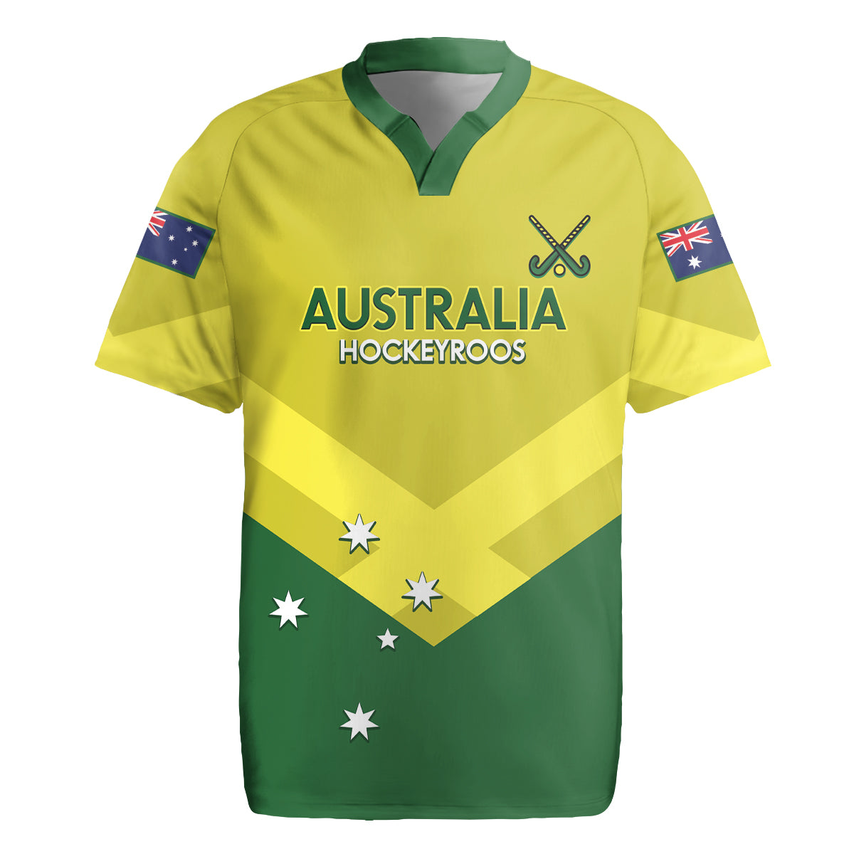Custom Australia Field Hockey Rugby Jersey Go Champions Hockeyroos National Color
