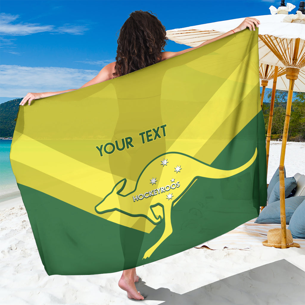 Custom Australia Field Hockey Sarong Go Champions Hockeyroos National Color