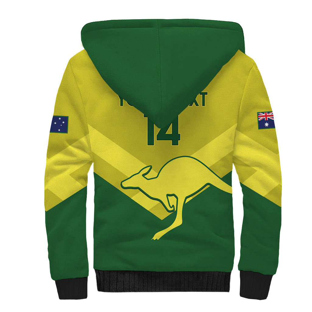 Custom Australia Field Hockey Sherpa Hoodie Go Champions Hockeyroos National Color