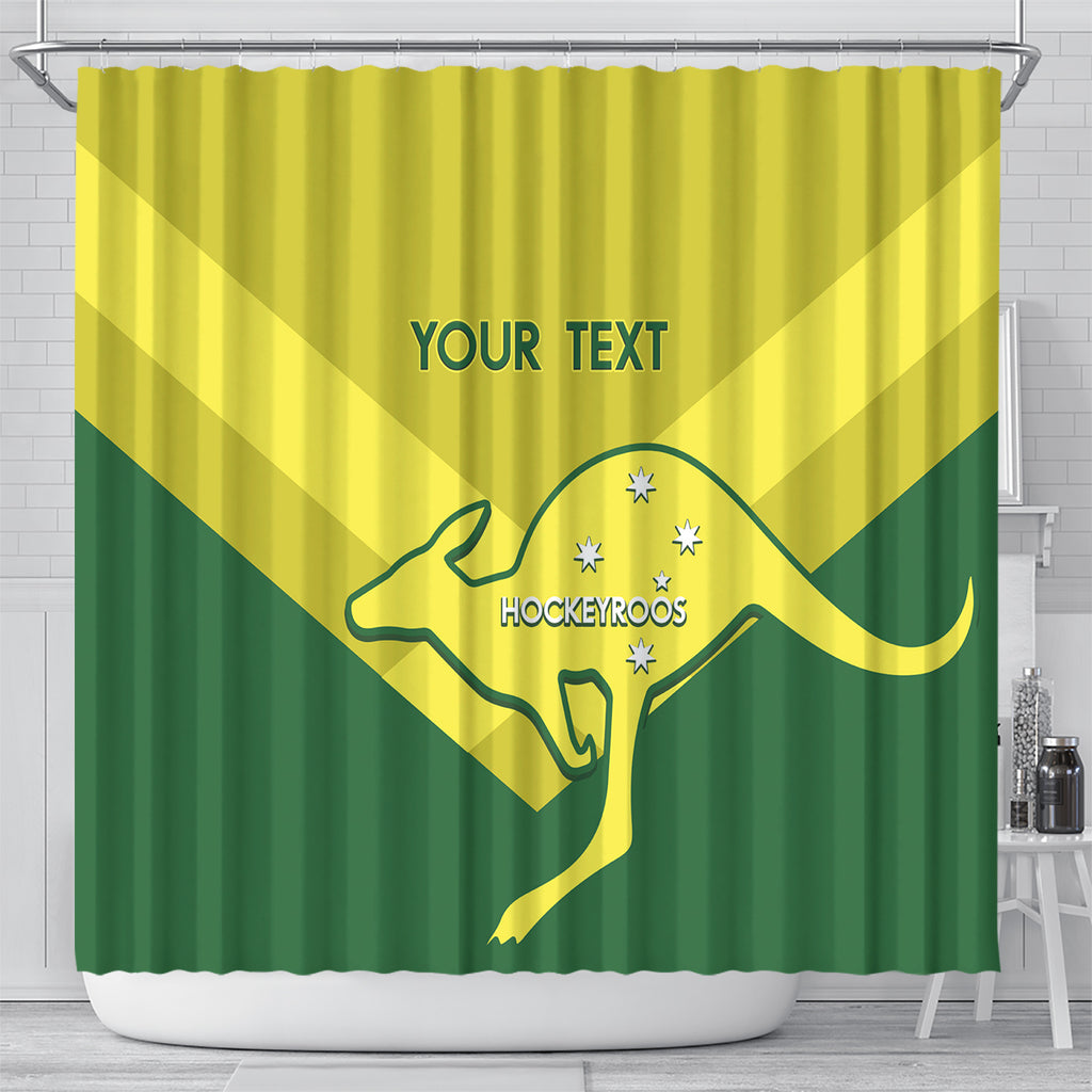 Custom Australia Field Hockey Shower Curtain Go Champions Hockeyroos National Color