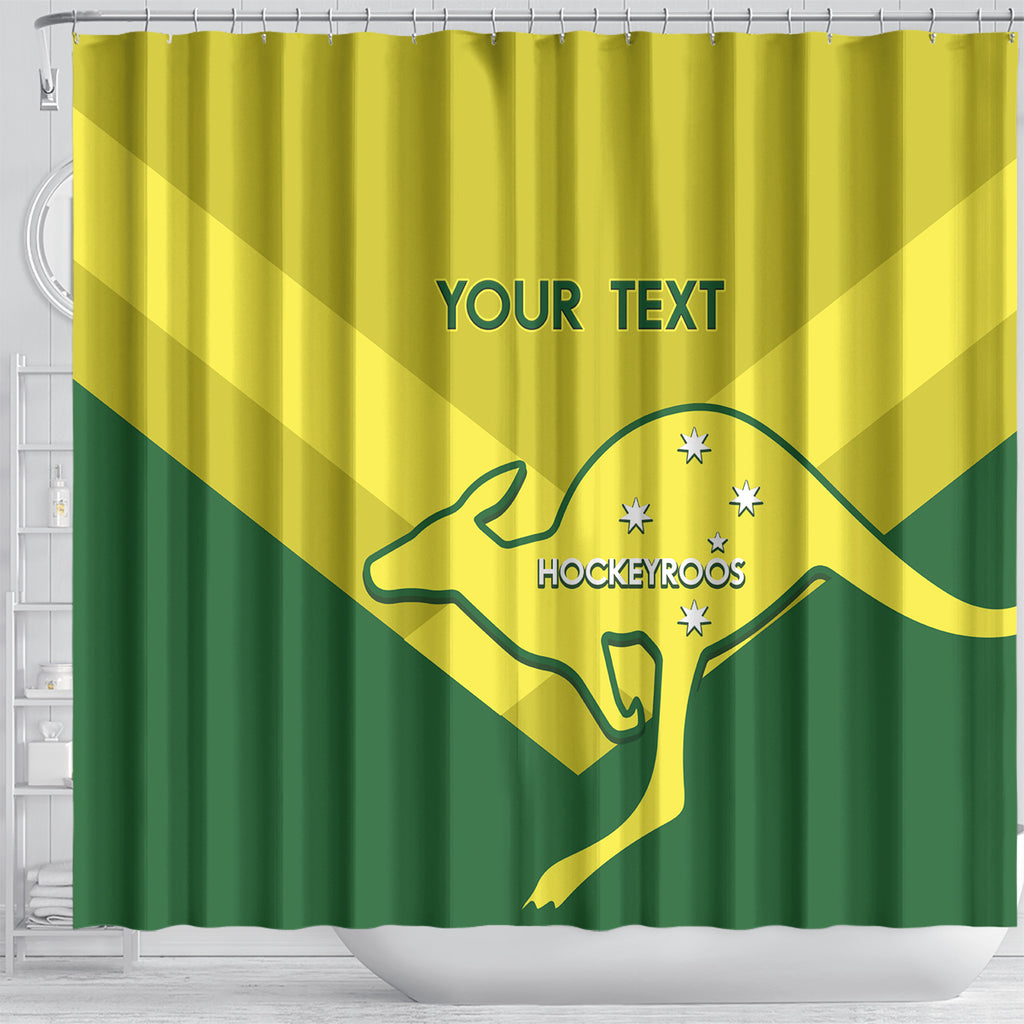 Custom Australia Field Hockey Shower Curtain Go Champions Hockeyroos National Color