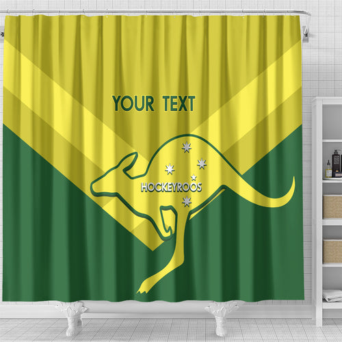 Custom Australia Field Hockey Shower Curtain Go Champions Hockeyroos National Color