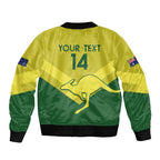 Custom Australia Field Hockey Sleeve Zip Bomber Jacket Go Champions Hockeyroos National Color