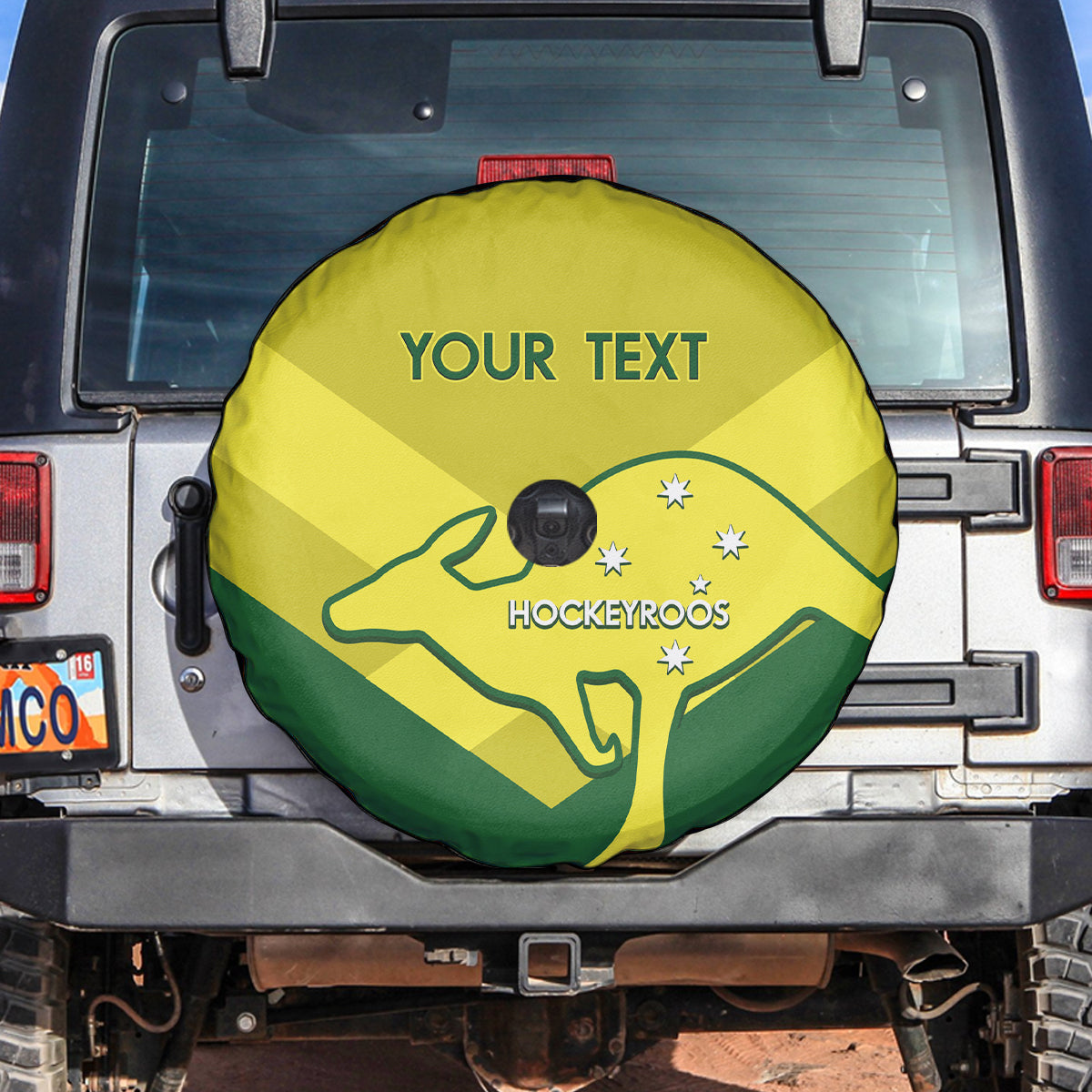 Custom Australia Field Hockey Spare Tire Cover Go Champions Hockeyroos National Color