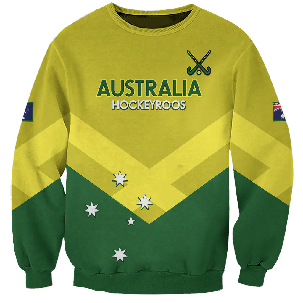 Custom Australia Field Hockey Sweatshirt Go Champions Hockeyroos National Color