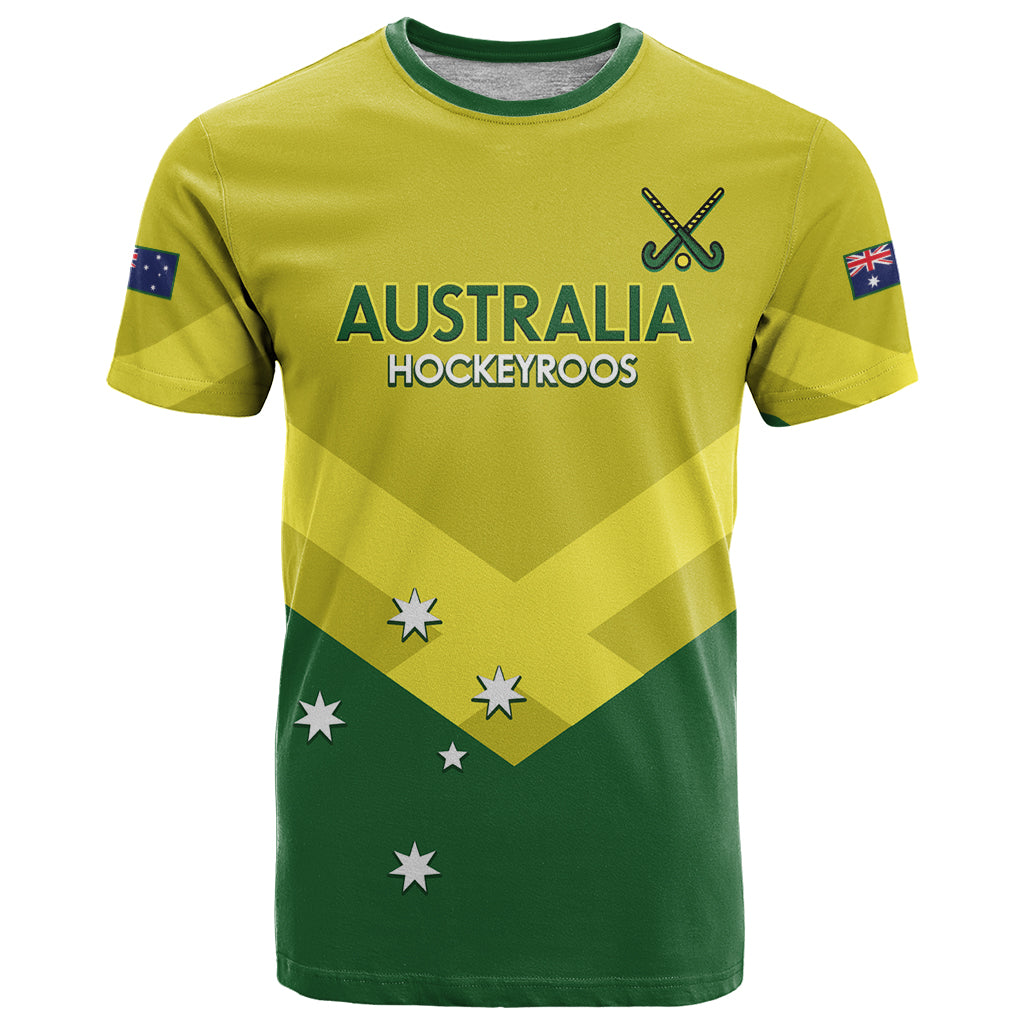 Custom Australia Field Hockey T Shirt Go Champions Hockeyroos National Color