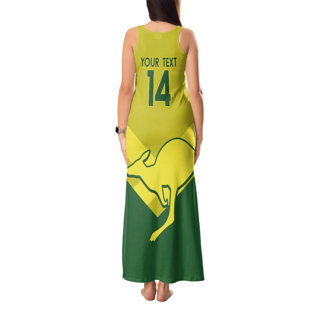 Custom Australia Field Hockey Tank Maxi Dress Go Champions Hockeyroos National Color