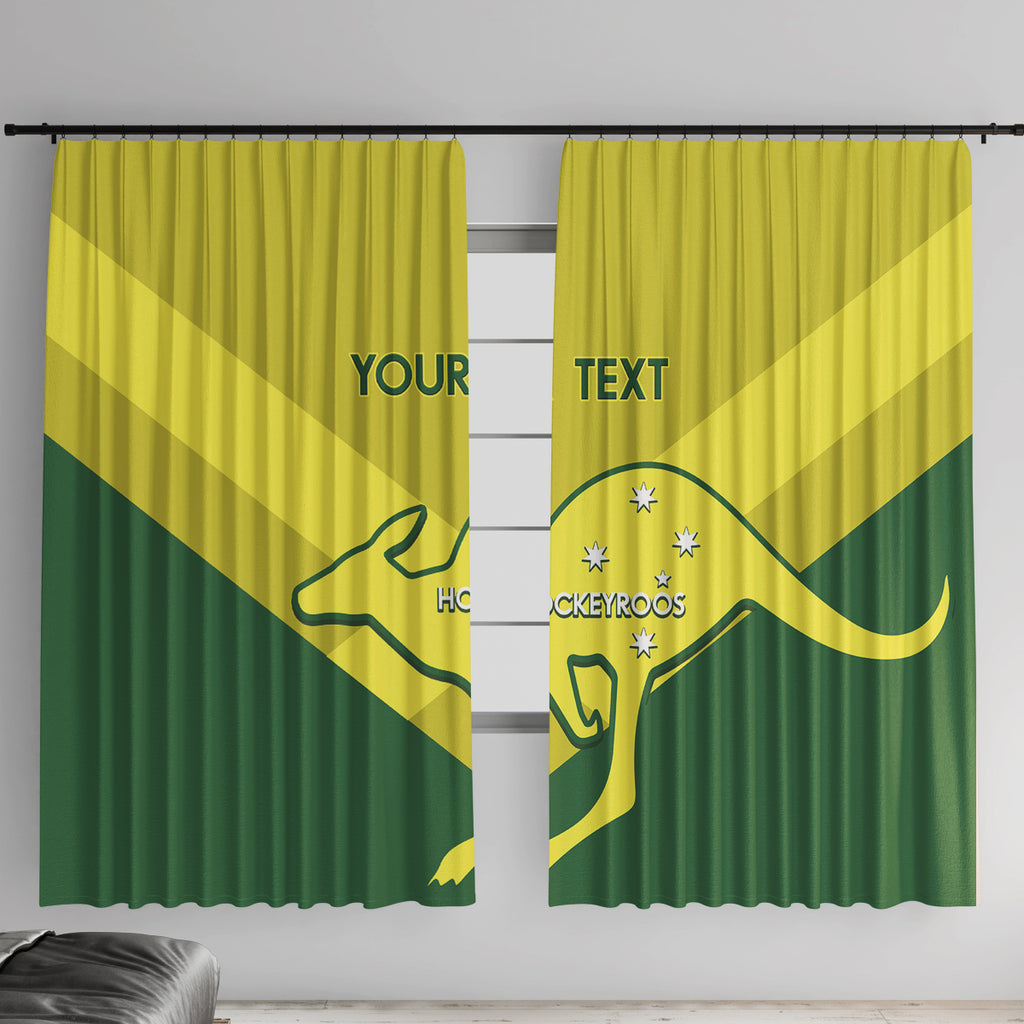Custom Australia Field Hockey Window Curtain Go Champions Hockeyroos National Color