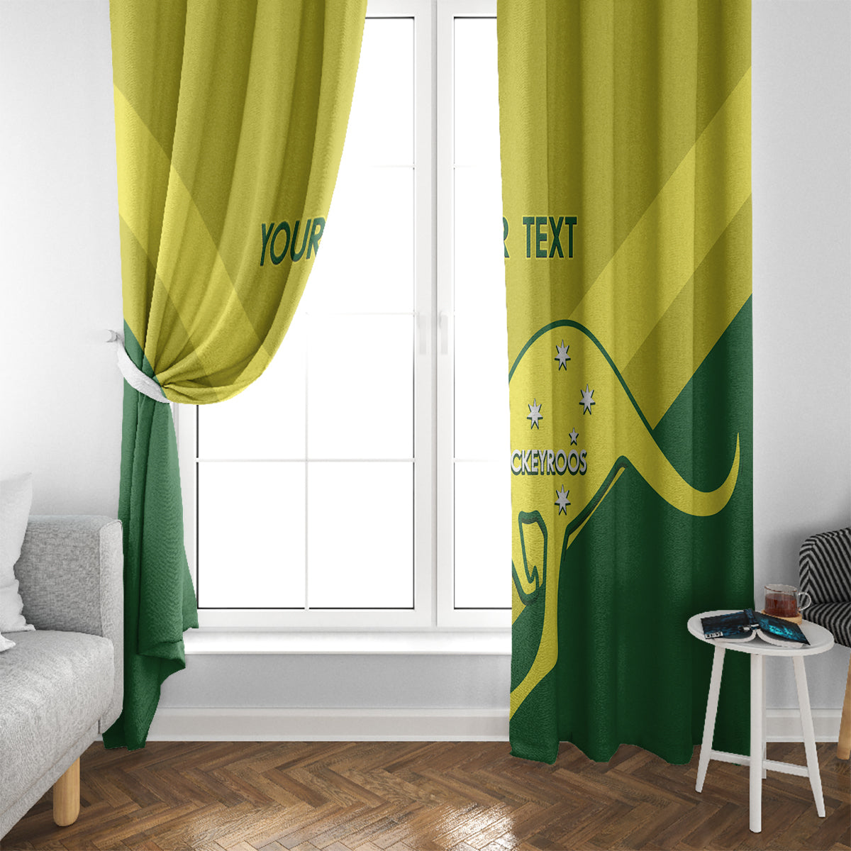 Custom Australia Field Hockey Window Curtain Go Champions Hockeyroos National Color