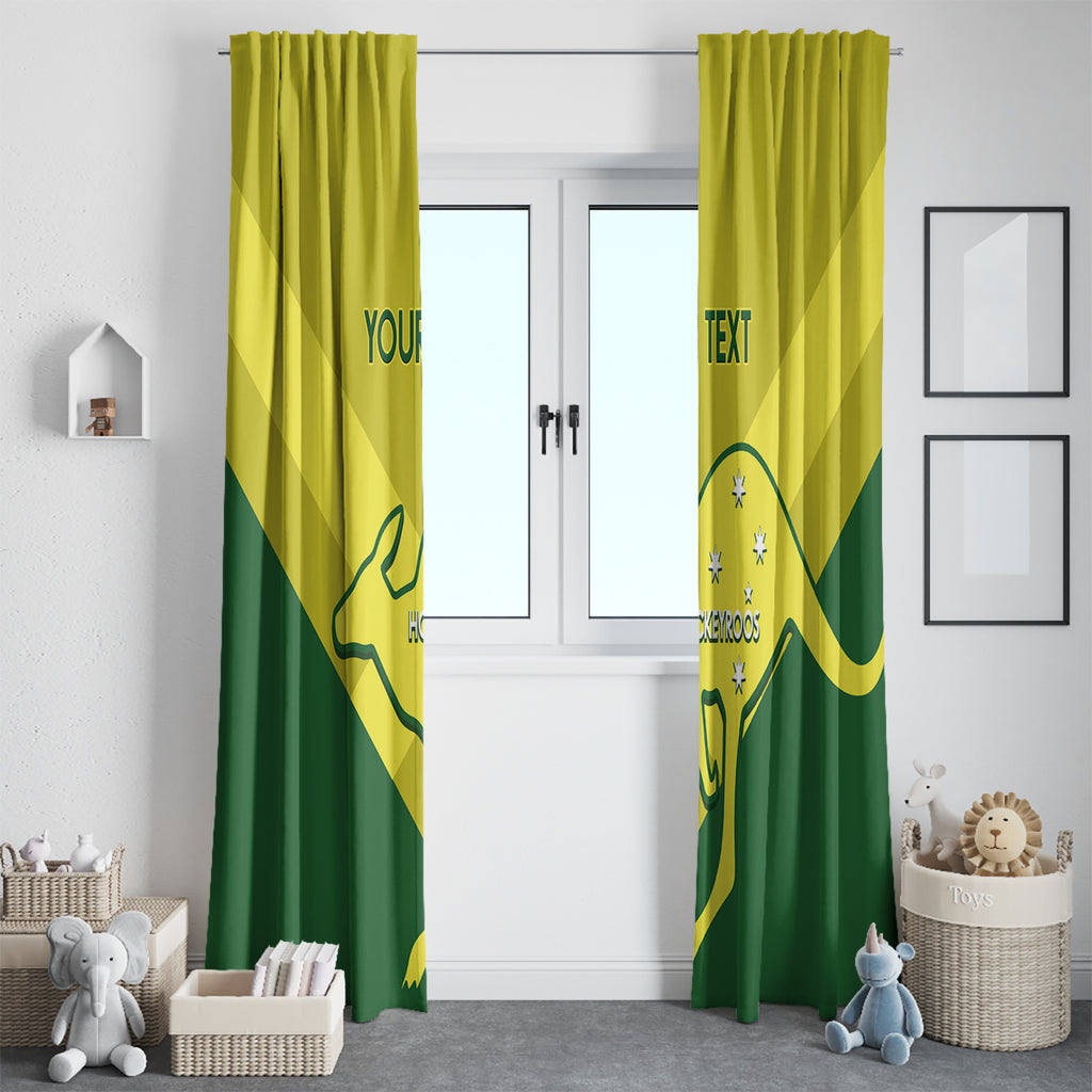Custom Australia Field Hockey Window Curtain Go Champions Hockeyroos National Color