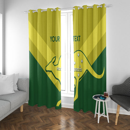 Custom Australia Field Hockey Window Curtain Go Champions Hockeyroos National Color