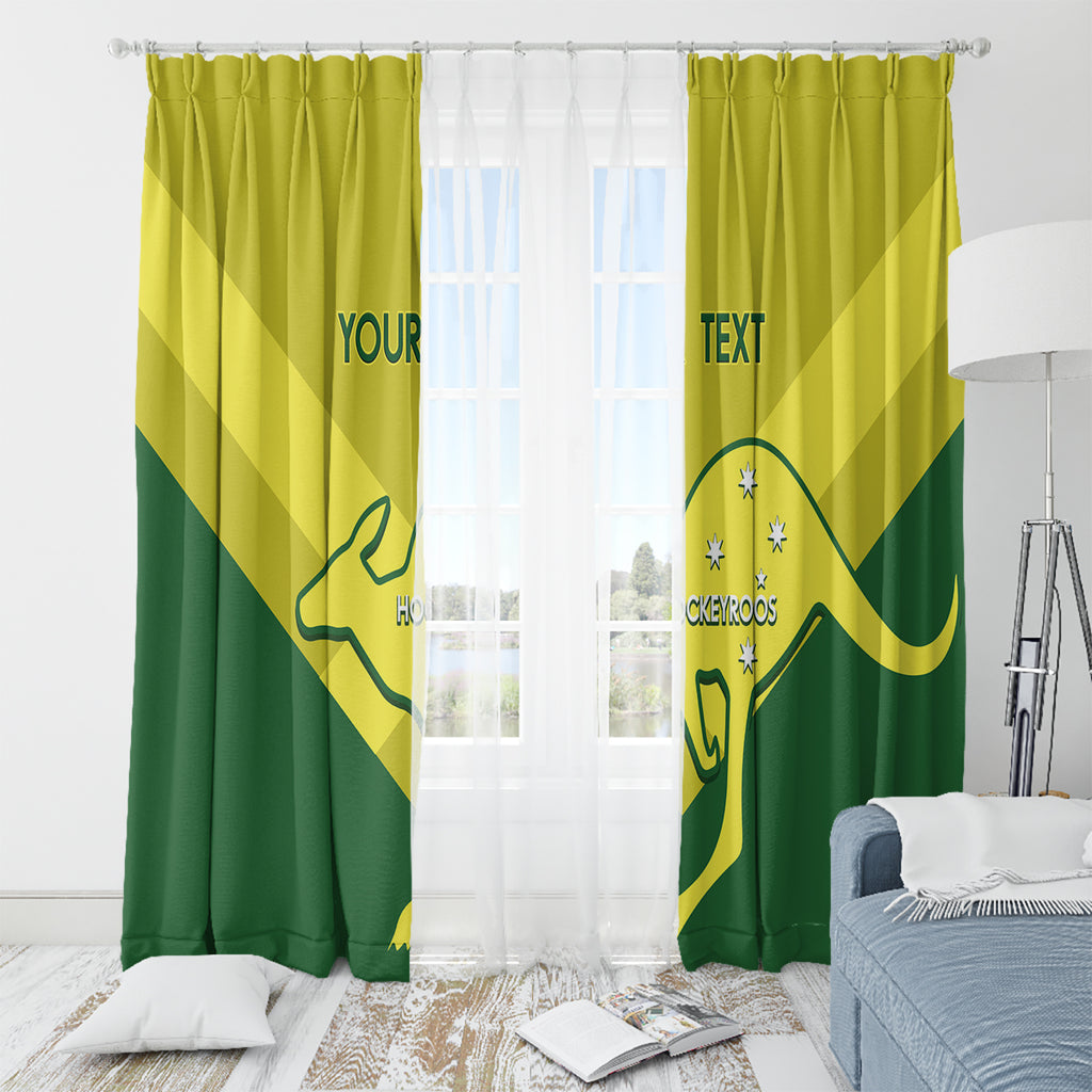Custom Australia Field Hockey Window Curtain Go Champions Hockeyroos National Color