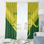 Custom Australia Field Hockey Window Curtain Go Champions Hockeyroos National Color