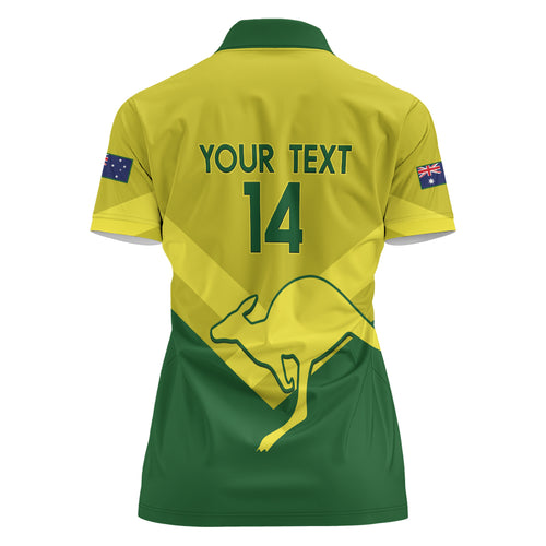 Custom Australia Field Hockey Women Polo Shirt Go Champions Hockeyroos National Color