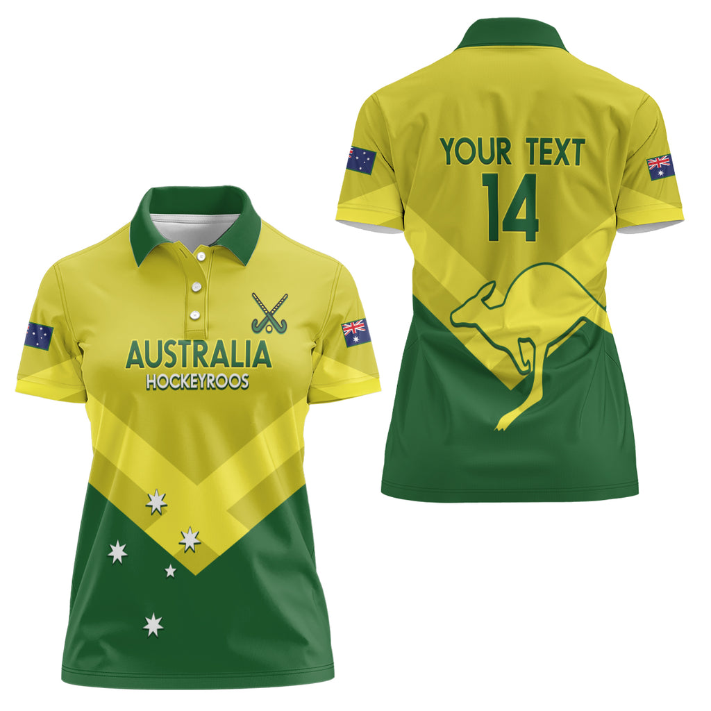 Custom Australia Field Hockey Women Polo Shirt Go Champions Hockeyroos National Color