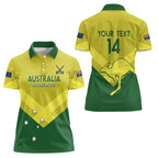 Custom Australia Field Hockey Women Polo Shirt Go Champions Hockeyroos National Color