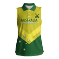 Custom Australia Field Hockey Women Sleeveless Polo Shirt Go Champions Hockeyroos National Color