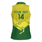Custom Australia Field Hockey Women Sleeveless Polo Shirt Go Champions Hockeyroos National Color