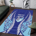 Northland 2026 Rugby Custom Area Rug NZ Maori Silver Fern
