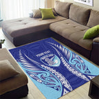 Northland 2026 Rugby Custom Area Rug NZ Maori Silver Fern