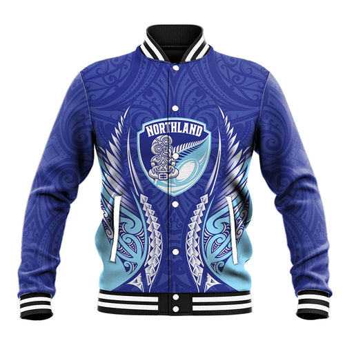 Northland 2026 Rugby Custom Baseball Jacket NZ Maori Silver Fern
