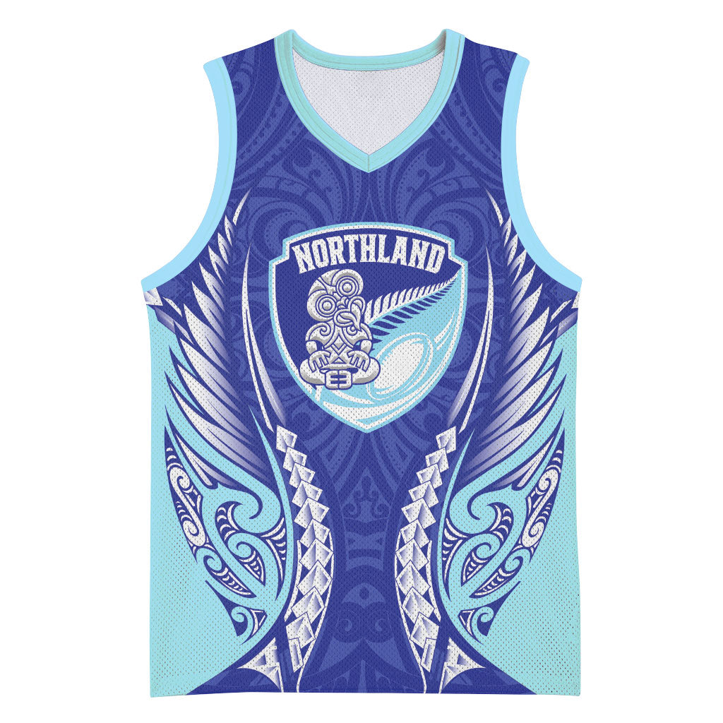 Northland 2026 Rugby Custom Basketball Jersey NZ Maori Silver Fern