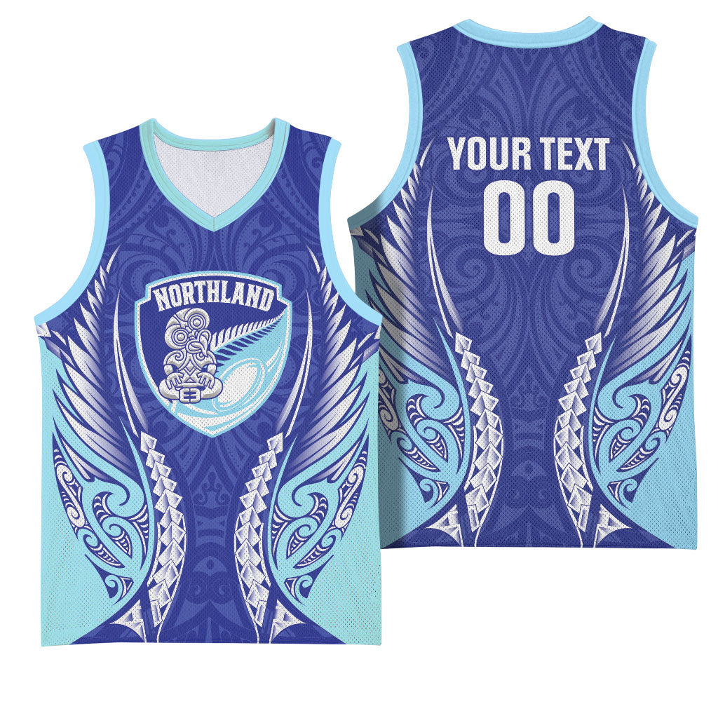 Northland 2026 Rugby Custom Basketball Jersey NZ Maori Silver Fern
