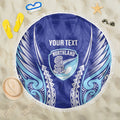 Northland 2026 Rugby Custom Beach Blanket NZ Maori Silver Fern