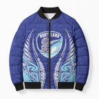 Northland 2026 Rugby Custom Bomber Puffer Jacket NZ Maori Silver Fern