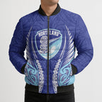 Northland 2026 Rugby Custom Bomber Puffer Jacket NZ Maori Silver Fern