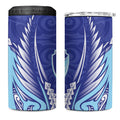 Northland 2026 Rugby Custom 4 in 1 Can Cooler Tumbler NZ Maori Silver Fern