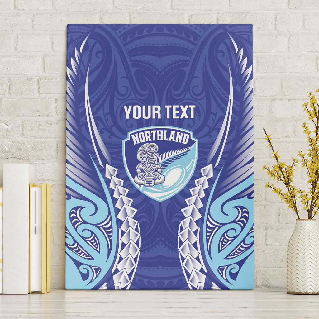 Northland 2026 Rugby Custom Canvas Wall Art NZ Maori Silver Fern