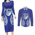 Northland 2026 Rugby Custom Couples Matching Long Sleeve Bodycon Dress and Long Sleeve Button Shirt NZ Maori Silver Fern